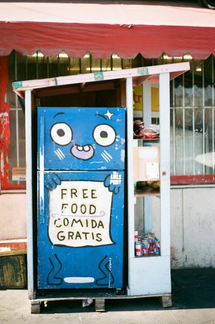 East Hollywood fridge in front of Santa Monica Grocery. Photo by Liz Sánchez for L.A. TACO.