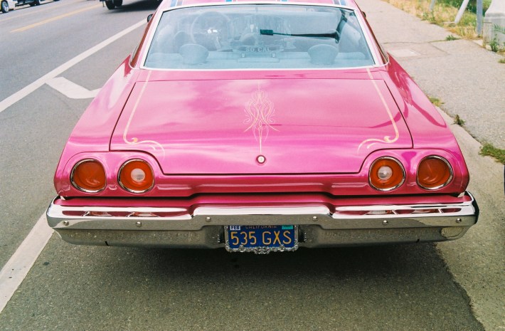 A pink lowrider.
