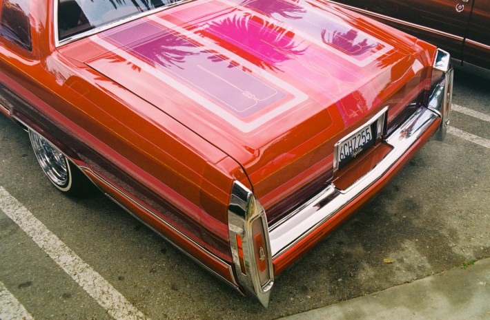 A red lowrider.