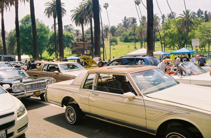 Lowriders and palm trees.