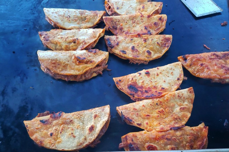 Tacos dorados from L.A. Birria. Photo by Cesar Hernandez.