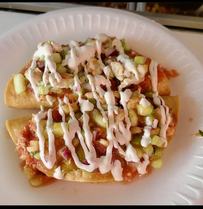 Is This CremaDrizzled, AguachileTopped Crispy Shrimp Taco in Boyle