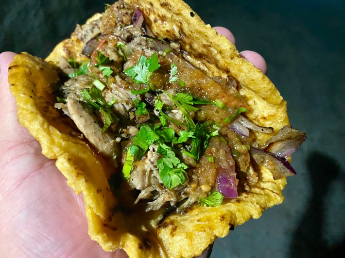 Taco de pato at Bizarra Capital