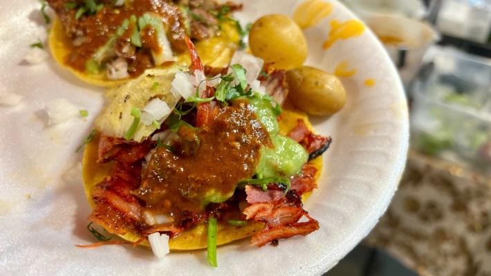 Al pastor taco at Mexitaco in Glendale