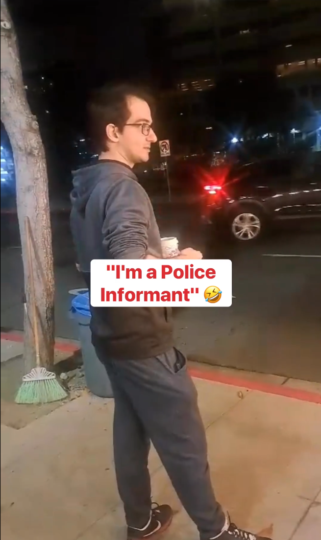 Screenshot of a man who allegedly harassed the owners of Mexitaco in Glendale