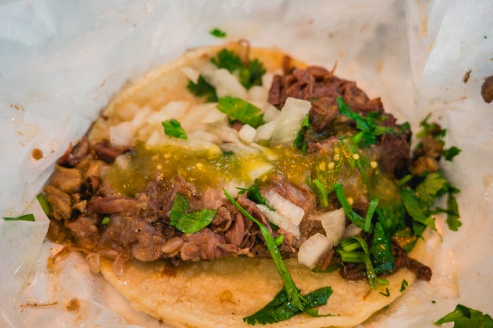 Cabeza tacos at Lupitas Bakery, Los Angeles, CA