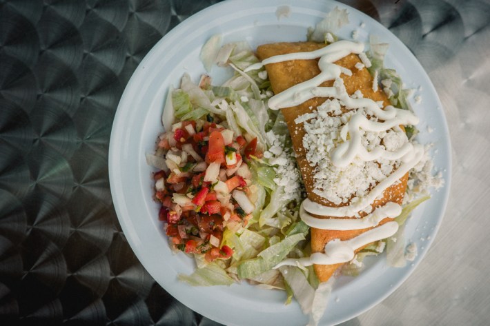 The empanada Veracruz at Tamales Veracruz y Mas in Los Angeles, CA