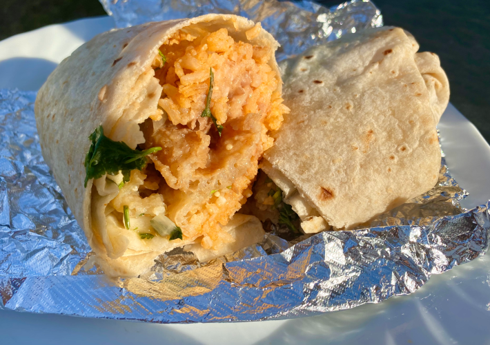 Chicharrón Burrito - Papas Tacos.