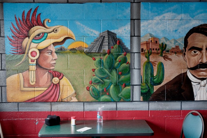 The art inside Yuri's Restaurante. Photo by Javier Cabral for L.A. TACO.