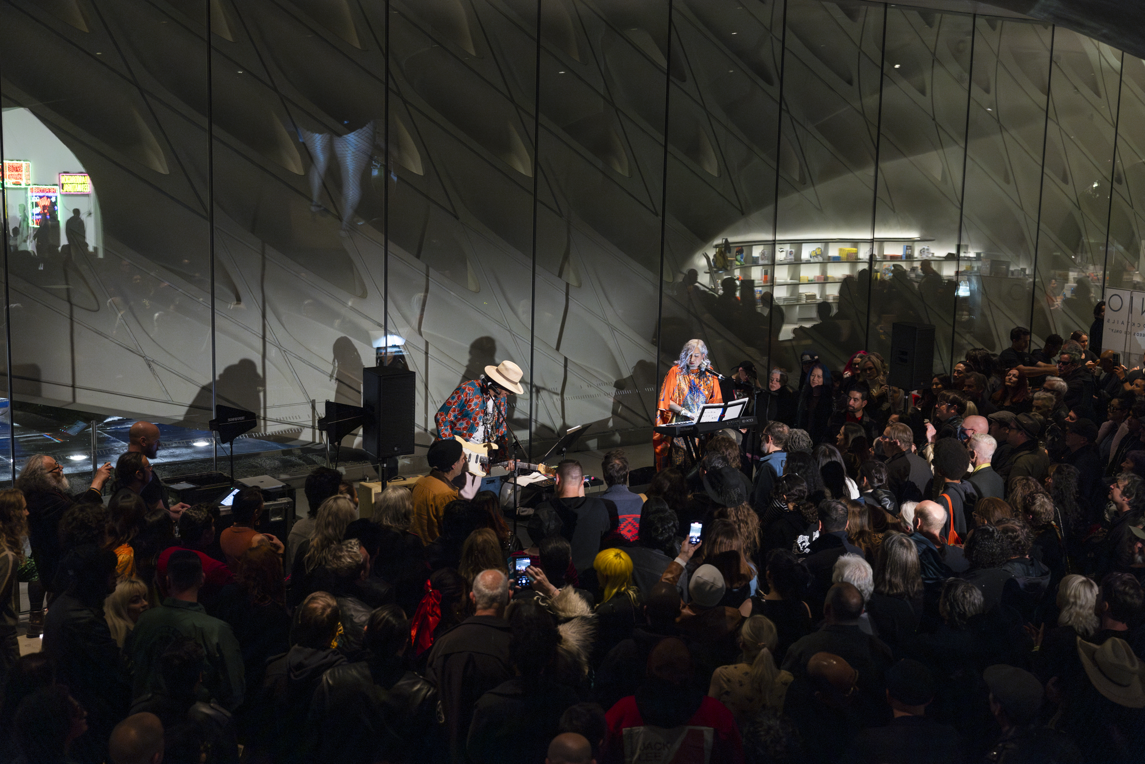 Alice Bag and Kid Congo Powers playing at the Broad