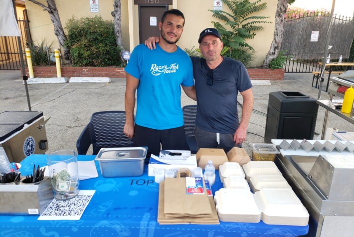 Chef Razo with Robert Gamil of Razo's Fish Tacos.