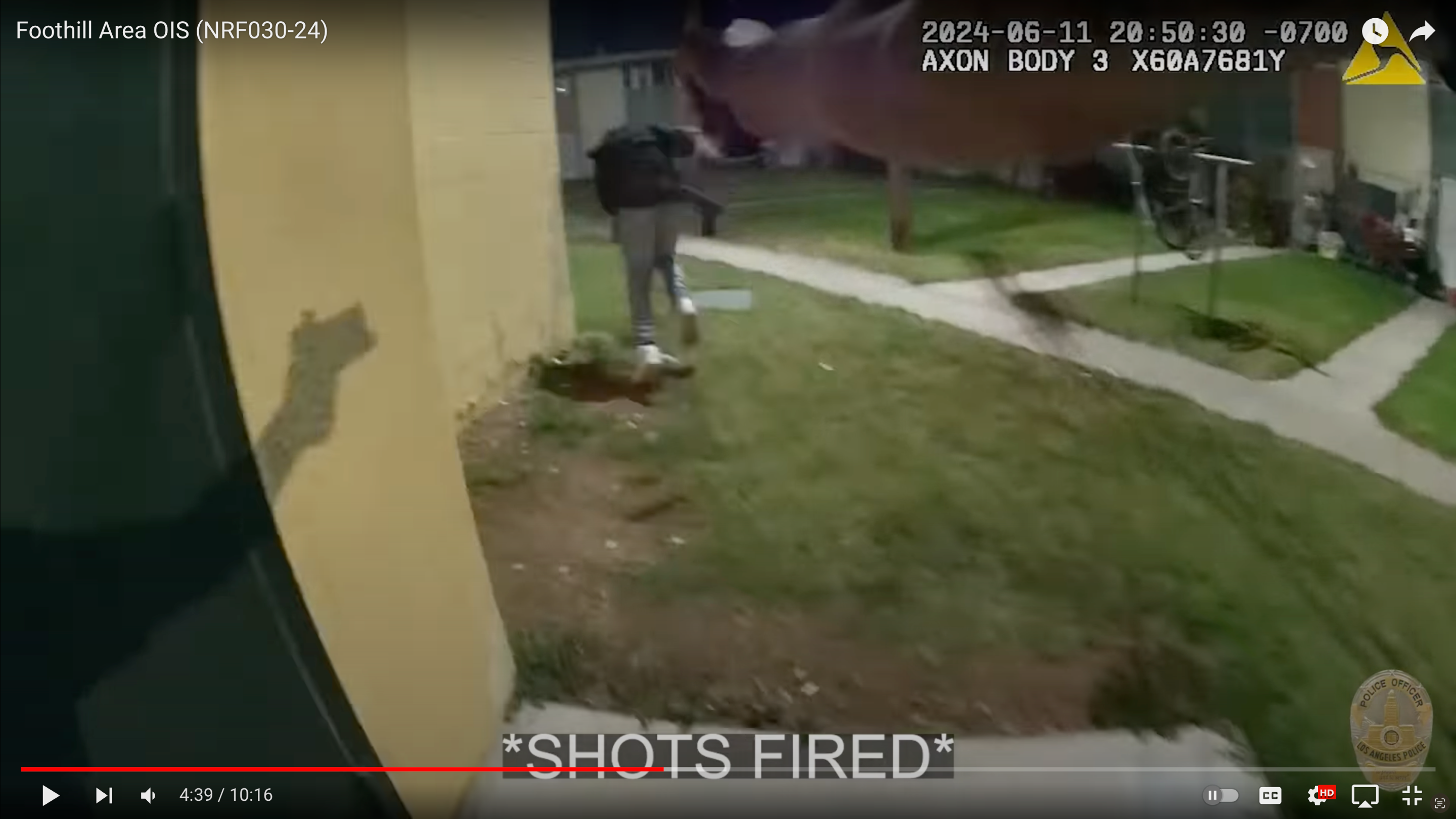 Body camera footage shows officer Daniel Ramirez holding up his gun and shooting Alexander Aguilar-Larios in the back on June 14, 2024, as Aguilar-Larios falls to the ground.