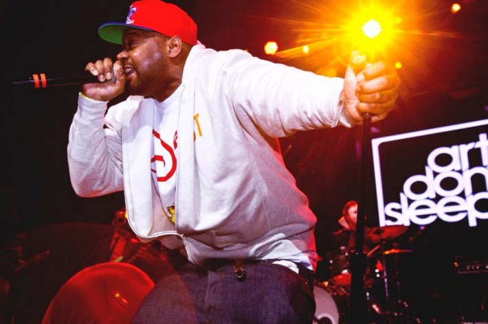 Ghostface Killah, performing with Adrian Yonge, in 2013.