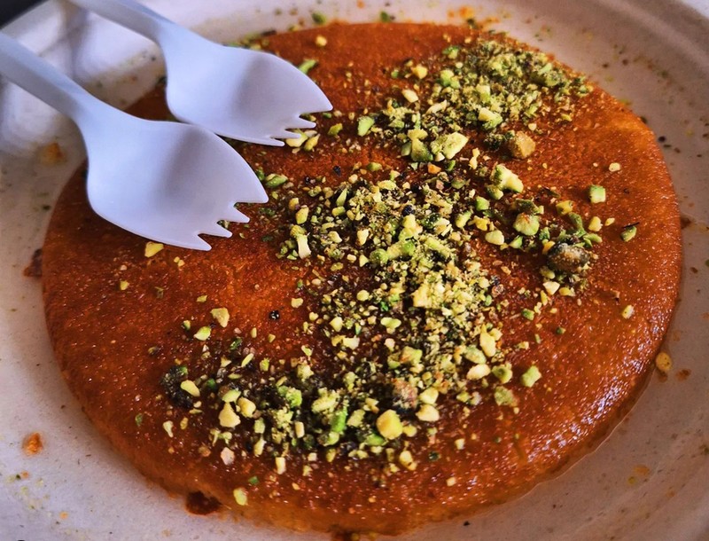 A Palestinian woman-run knafeh cart in DTLA, Crimean dumplings and Guatemalan revolcado ~ LA TACO