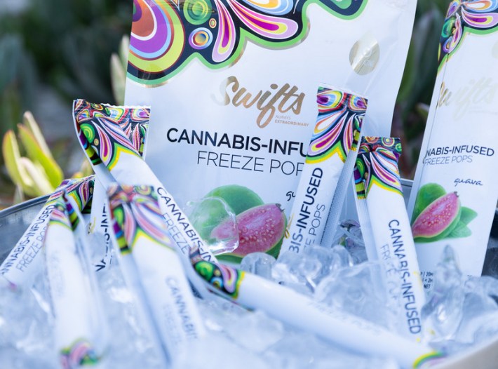 Cannabis infused ice lollies from Swifts Edibles.