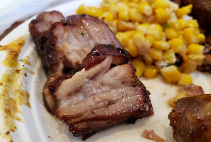 Pork belly and coconut corn at Kreung Kitchen