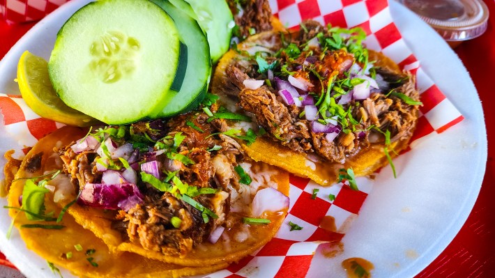 Two vampiros from Teddy's Red Tacos' Echo Park location. Photo by Lexis-Olivier Ray