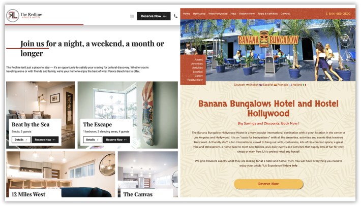 Banana Bungalow and Redline Venice are among more than a dozen L.A. establishments that look and operate like hotels but are classified as rent-controlled apartment buildings.