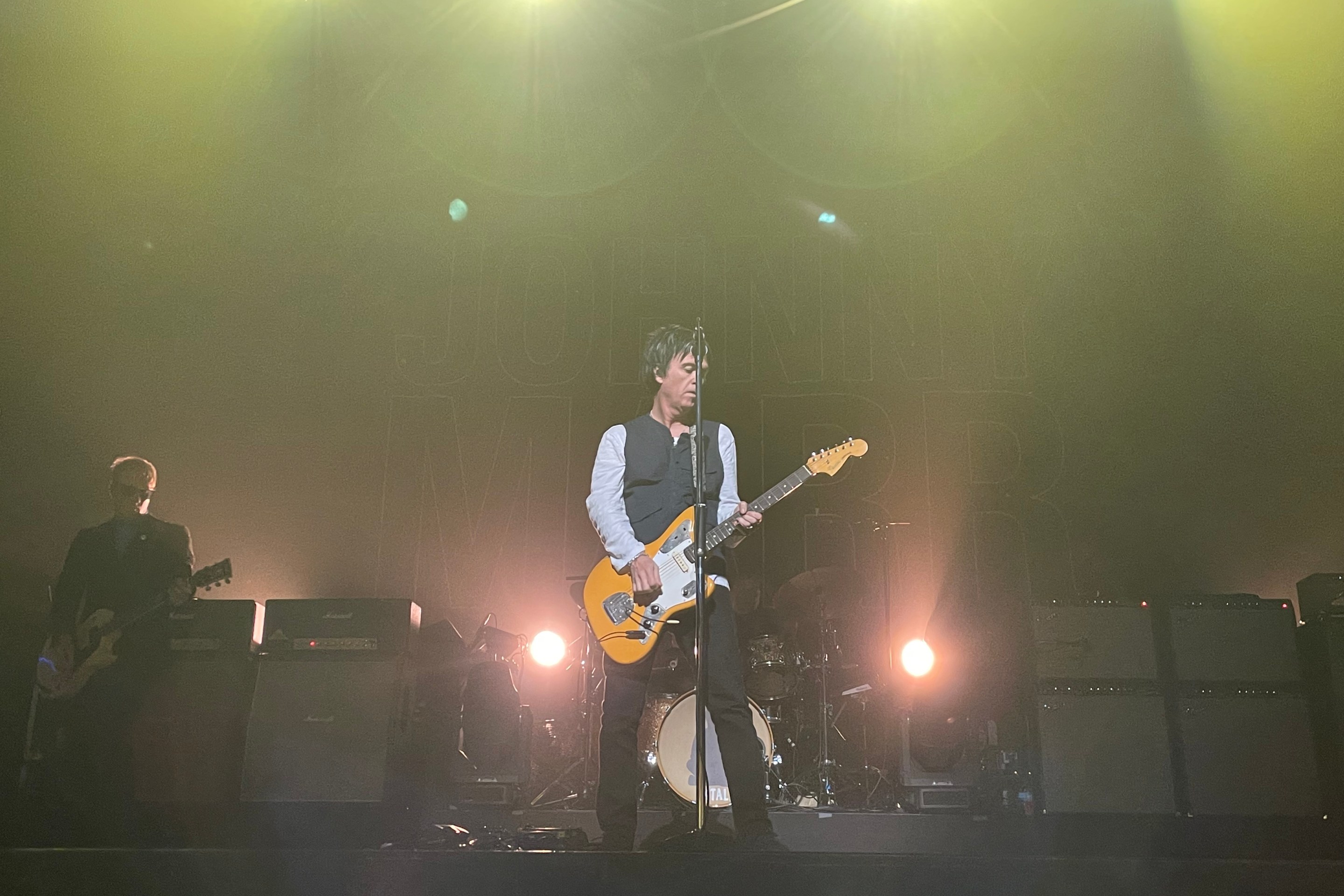 Johnny Marr performing at The Orpheum. Photo by Melissa Mora Hidalgo for L.A. TACO.