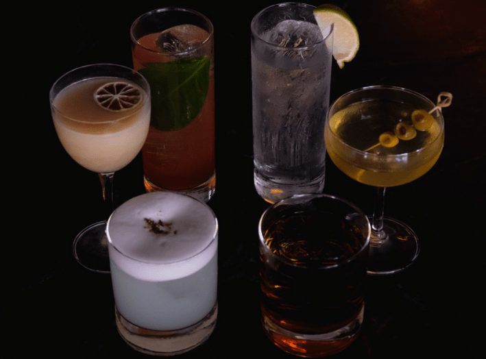 Six cocktails from El Gallo Altanero in Guadalajara