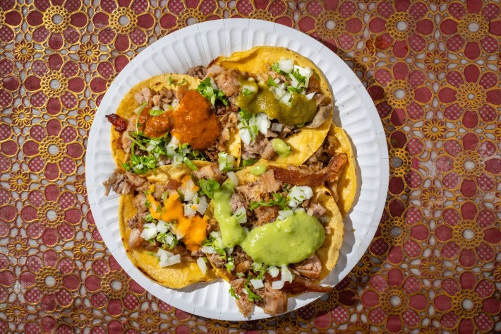 Tacos de Suadero from Tacos La Pasadita. Photo by Jakob Layman for L.A. TACO.