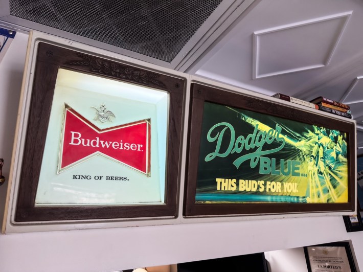 Dodgers Budweiser Sign from my grandfathers Garage from 80s