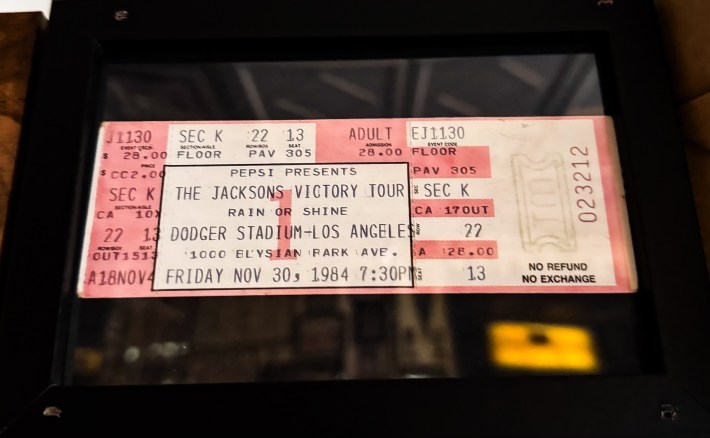 The Jacksons Ticket from Dodger Stadium