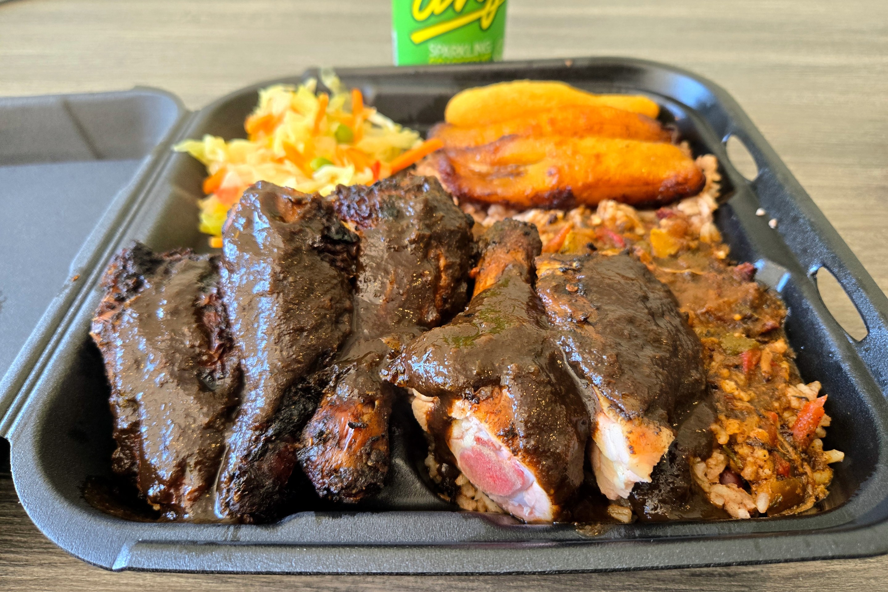 Jerk chicken at The Jerk Stop in West L.A.'s Sawtelle neighborhood.