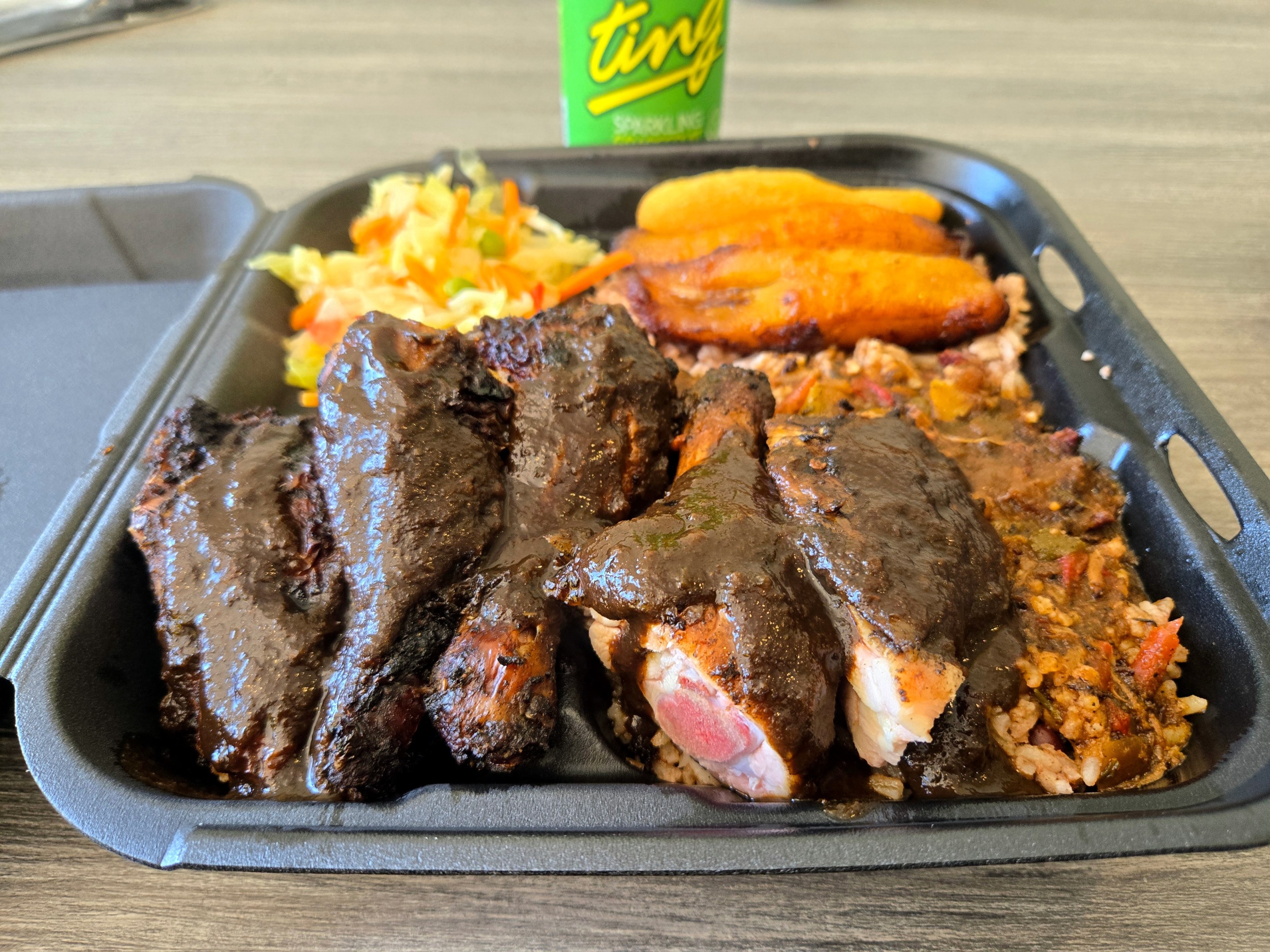 Jerk chicken at The Jerk Stop in West L.A.'s Sawtelle neighborhood.