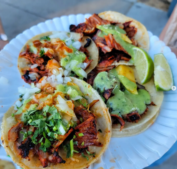 Al pastor at Tacos Lionydas. Photo via @Tacos_ lionydas/Instagram.