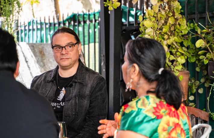 Sean Sherman and Odilia Romero. Photo by Memo Torres for L.A. TACO.