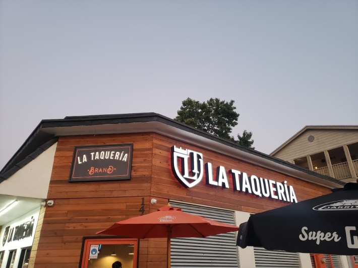 the outisde of La Taqueria.
