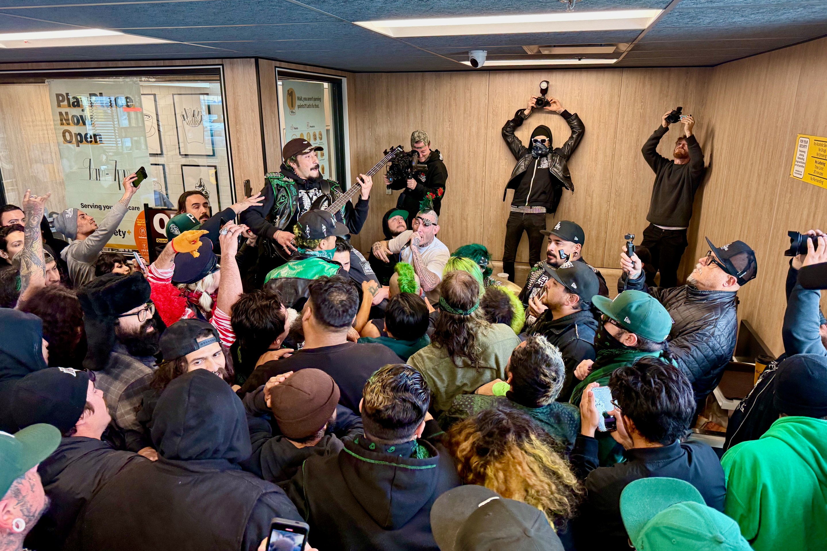 Knuckleheadz playing at a McDonald's in South-Central.