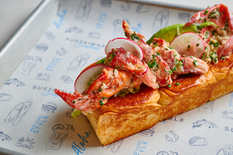 Lobster roll at Pacific Catch.