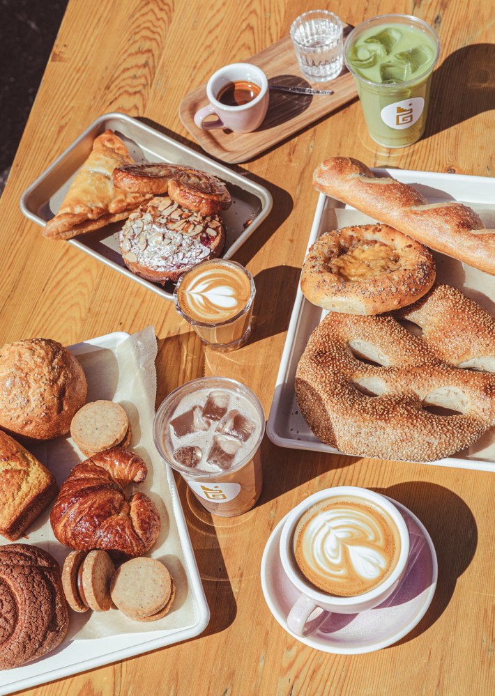 A spread at Gusto Bread.