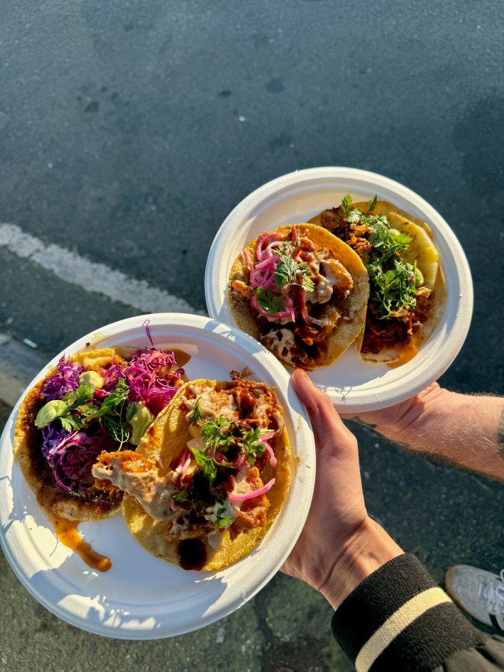 Seafood tacos from Simon L.A.