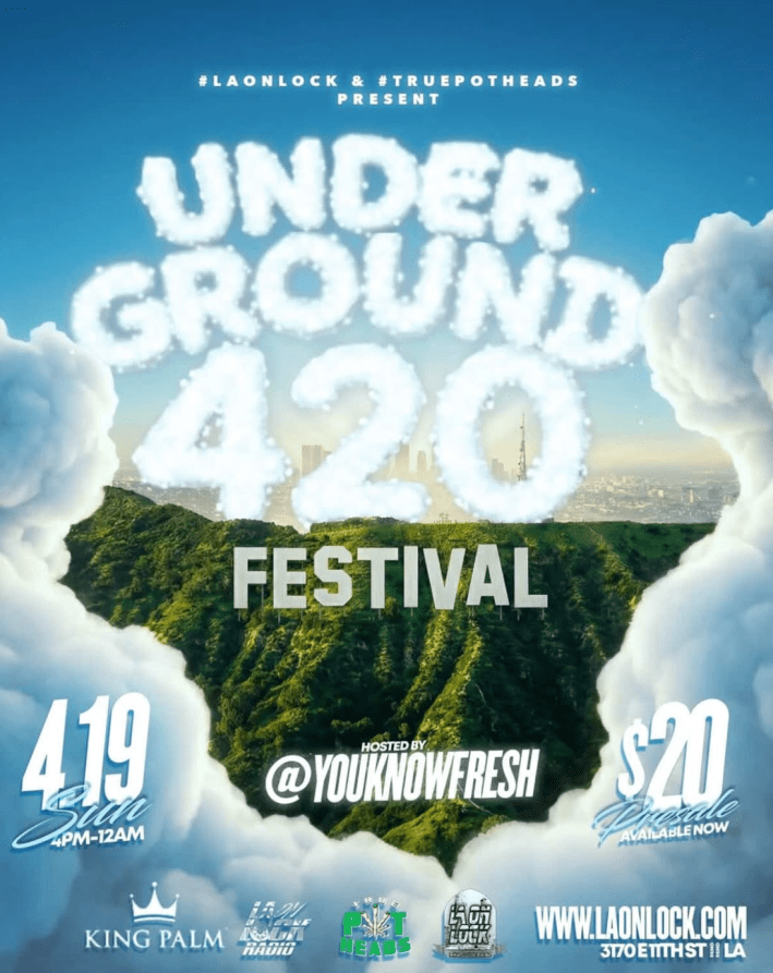 A flier for a 420 festival