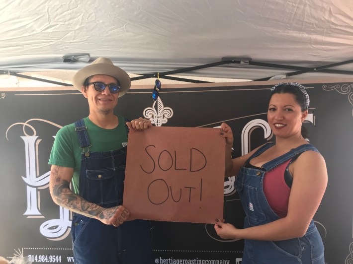 Daniel and Brenda Castillo at one of their first backyard pop-ups in