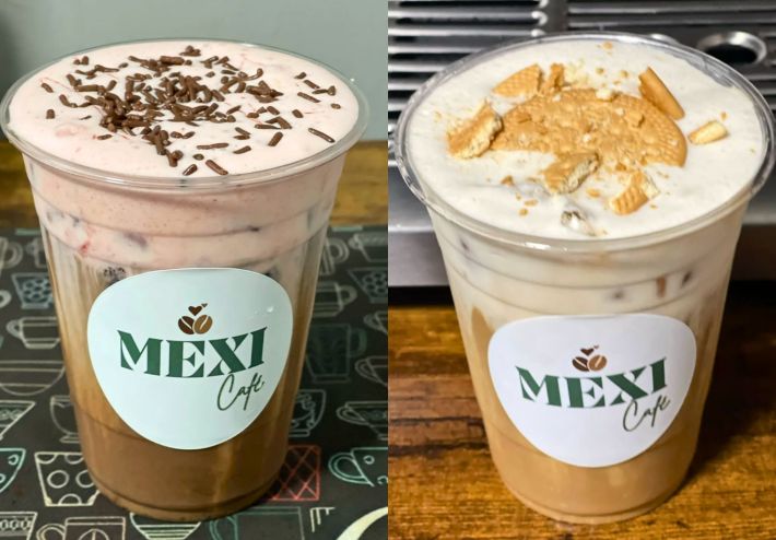Gansito and Maria cookie lattes.