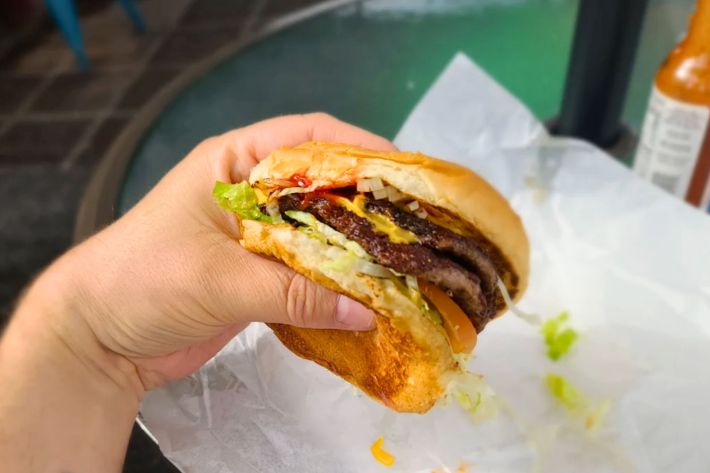 double cheeseburger.