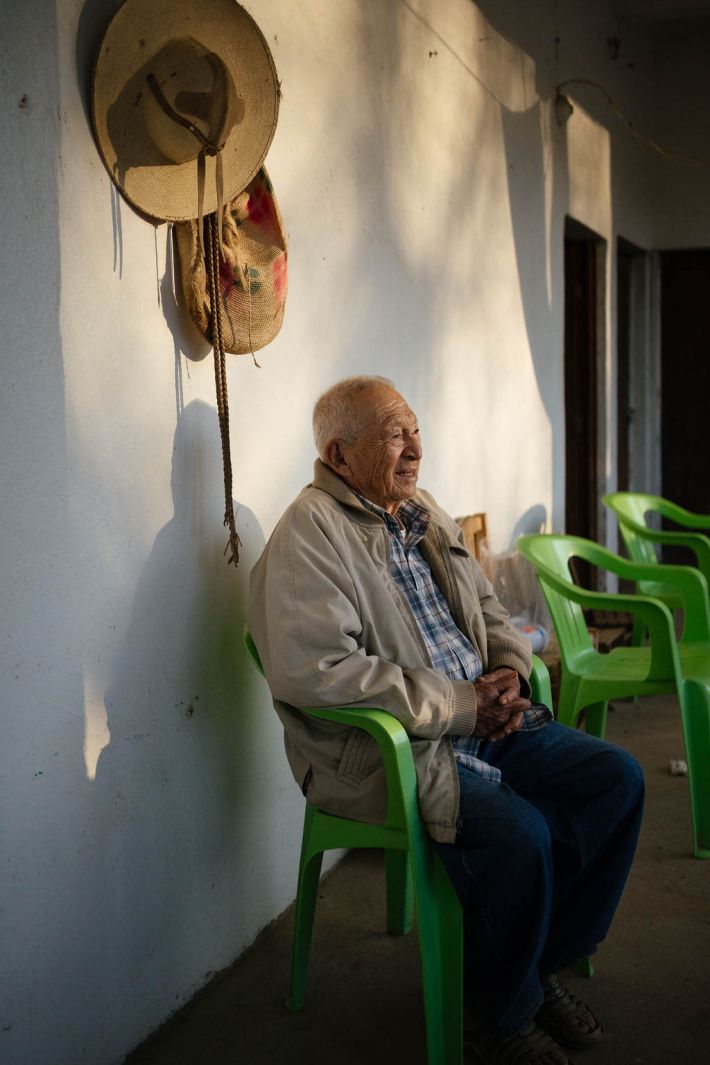 Japo sitting at his taberna.