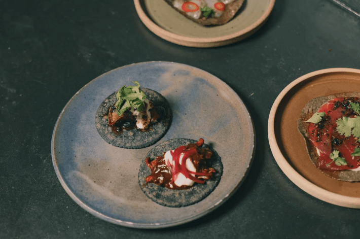 tacos from A ti Los Angeles.