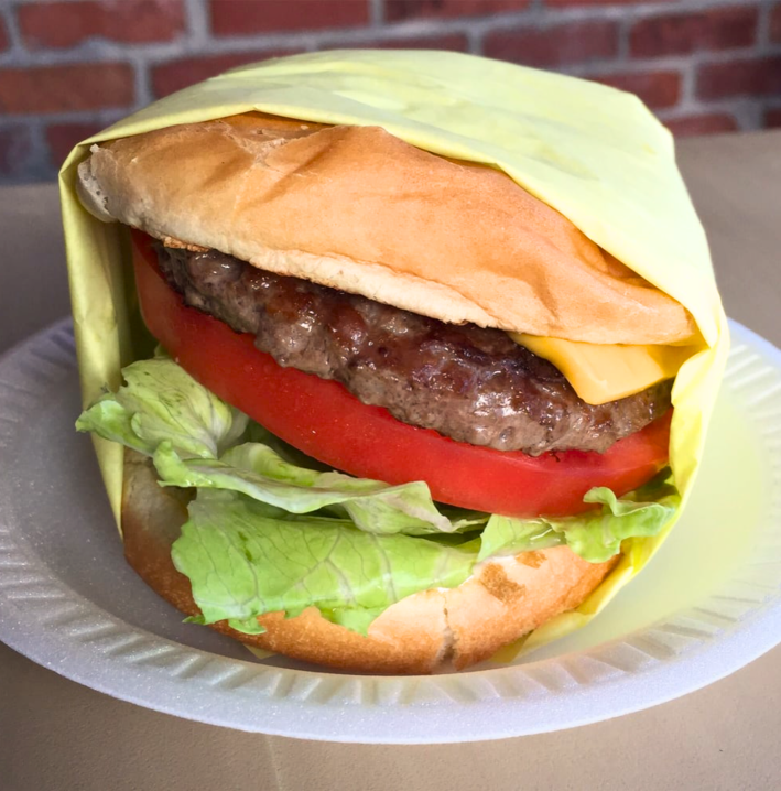 cheese burger.