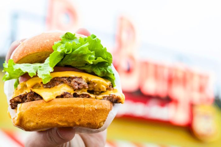 Double cheeseburger.