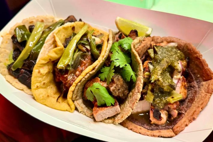Four tacos from Tu Madre.