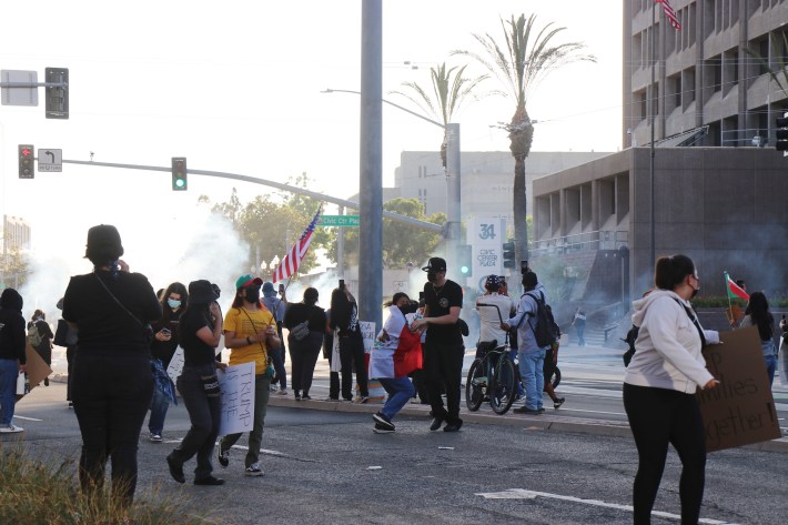 Protest in Santa Ana California