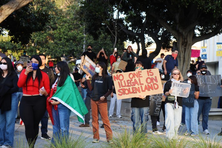 Santa Ana protest