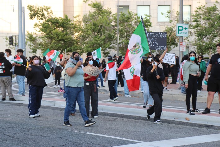 Santa Ana protest