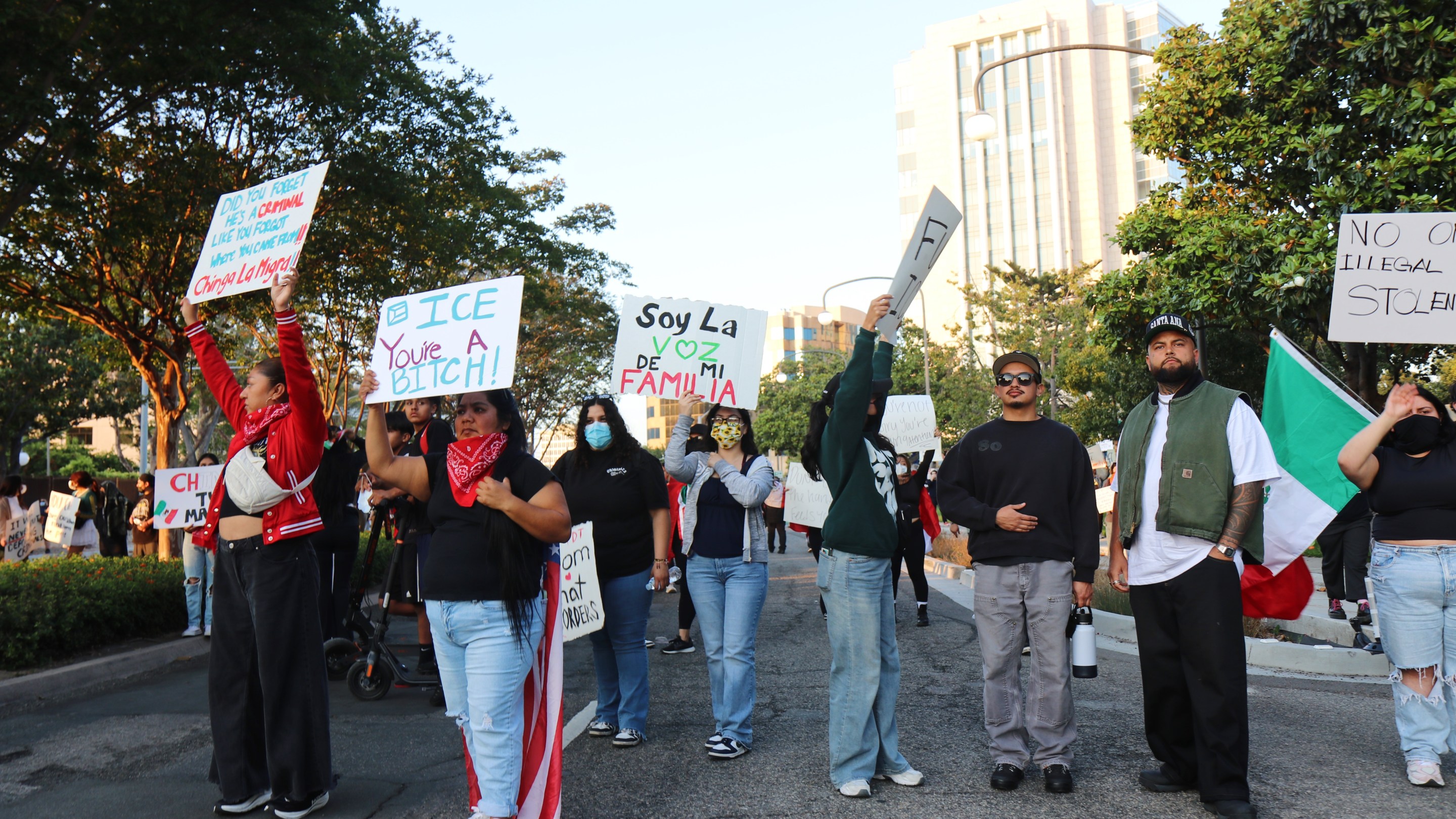 Santa Ana protest