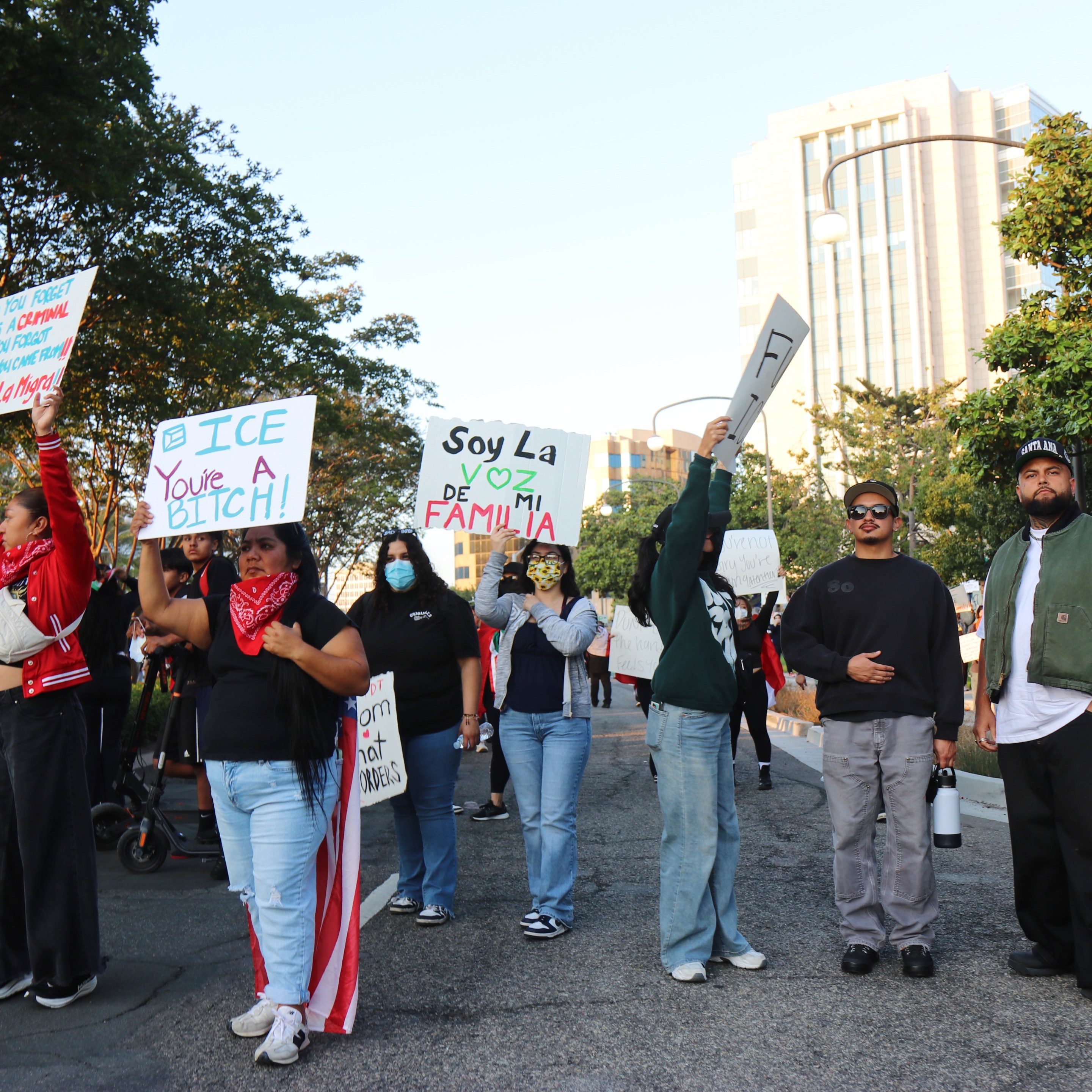 Santa Ana protest